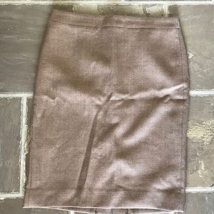 Sz8 J Crew No 2 pencil skirt camel wool blend